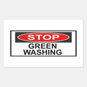 Stop Greenwashing Sign (1) Sticker