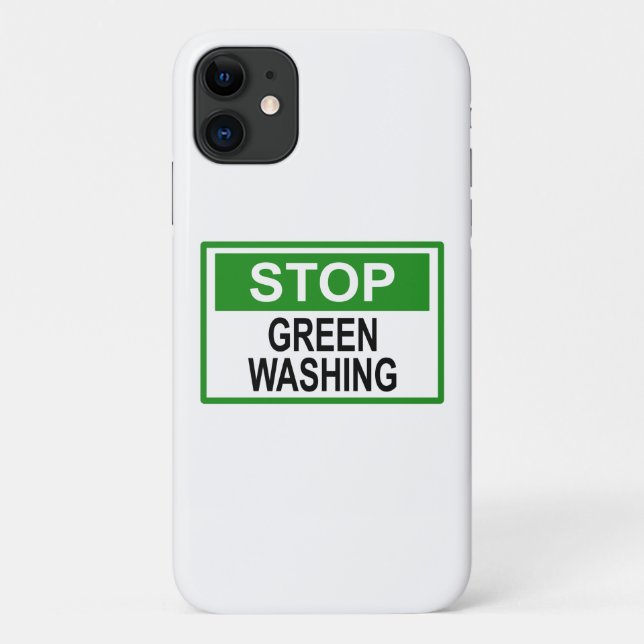 Stop Greenwashing Sign Case-Mate iPhone Case (Back)