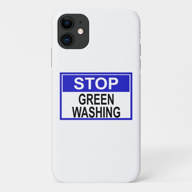 Stop Greenwashing Sign Case-Mate iPhone Case (Back)