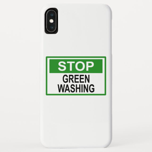 Stop Greenwashing Sign Case-Mate iPhone Case (Back)