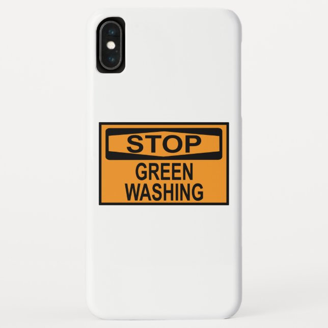 Stop Greenwashing Sign Case-Mate iPhone Case (Back)