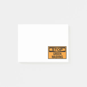 Stop Greenwashing Sign Post-it Notes
