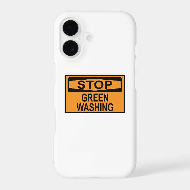 Stop Greenwashing Sign Samsung Galaxy Case (Back)
