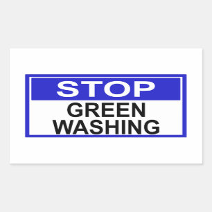 Stop Greenwashing Sign Sticker