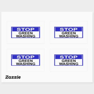 Stop Greenwashing Sign Sticker