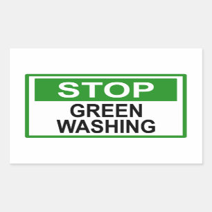 Stop Greenwashing Sign T-Shirt Sticker