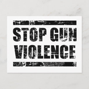 Stop gun violence postcard