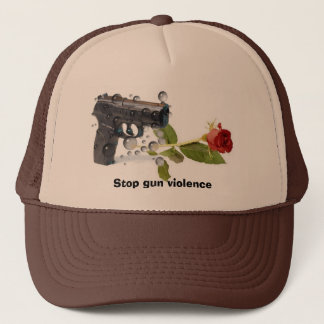 Stop gun violence trucker hat