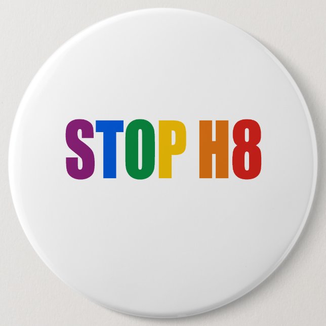 STOP H8 6 INCH ROUND BUTTON (Front)
