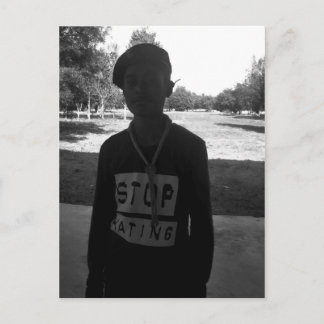 STOP HATING Postcard