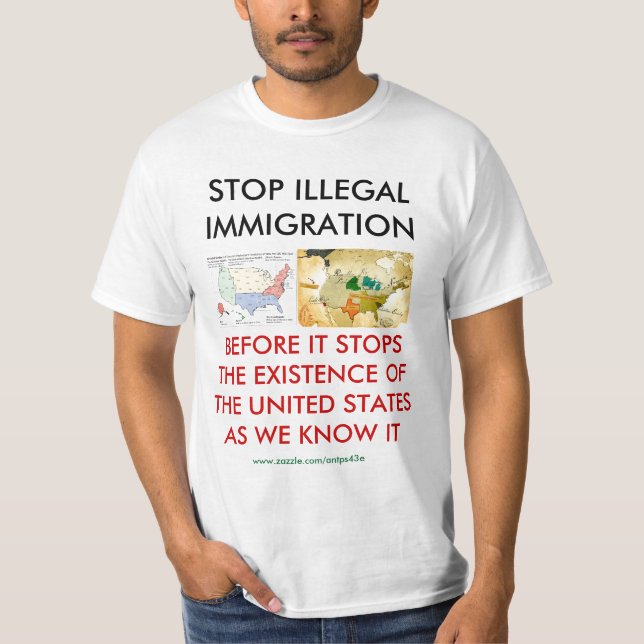 STOP ILLEGAL IMMIGRATION T-Shirt (Front)