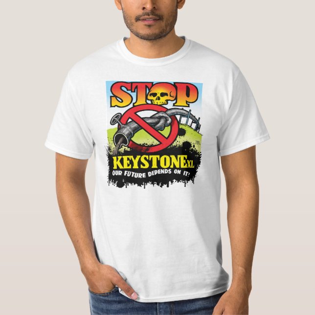 Stop Keystone Pipeline T-Shirt (Front)