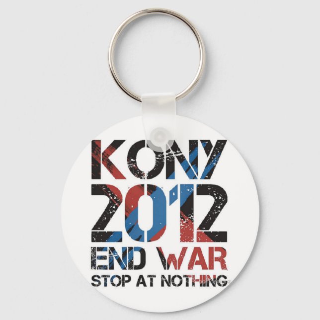 Stop Kony Keychain (Front)