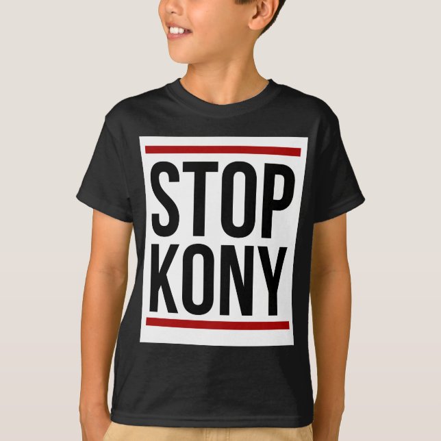 "Stop Kony" T Shirts (Tees) and Hats (Front)