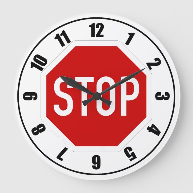 STOP LARGE CLOCK (Front)