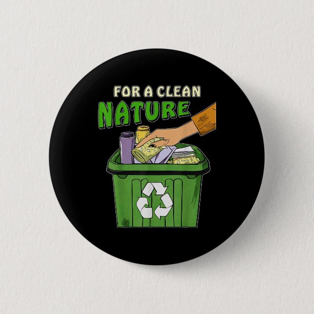 Stop Littering Nature Protection Environmental Pro 2 Inch Round Button (Front)