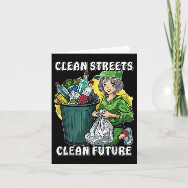 Stop Littering Nature Protection Environmental Pro Card (Front)