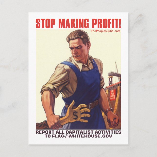 Stop Making Profit - Signaler Capitalists : Carte  (Devant)