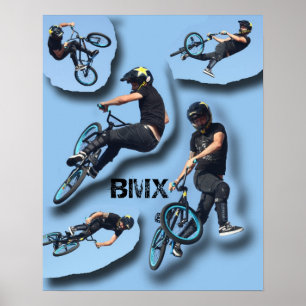 Stop Motion BMX, Copyright Karen J Williams Poster