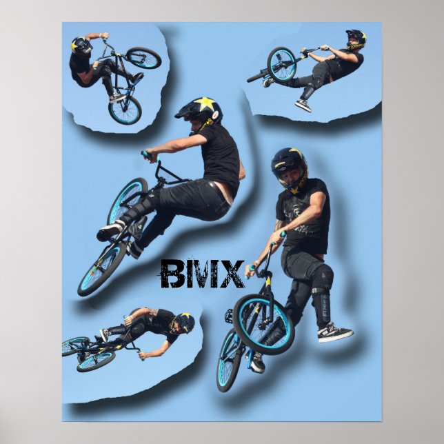 Stop Motion BMX, Copyright Karen J Williams Poster (Front)