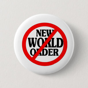 STOP NEW WORLD ORDER 2 INCH ROUND BUTTON