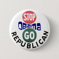 Stop Obama 2012 button