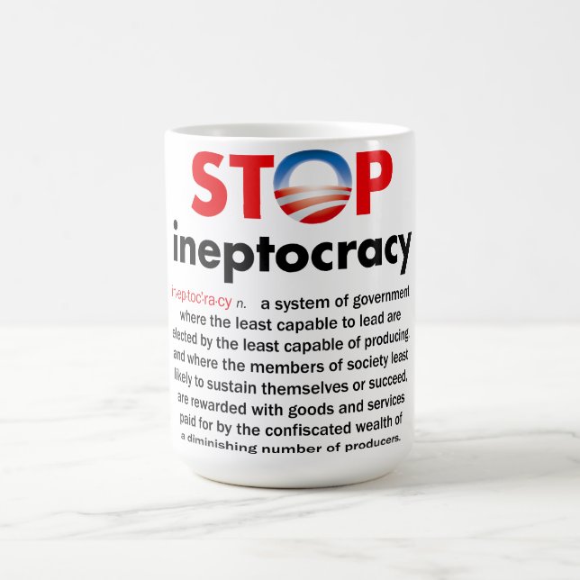 Stop Obama’s Ineptocracy Coffee Mug (Center)