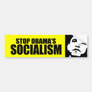STOP OBAMA SOCIALISM BUMPER STICKER