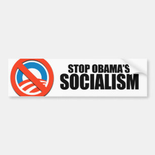 STOP OBAMA SOCIALISM BUMPER STICKER