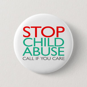 Stop or Prevent Child Abuse 2 Inch Round Button