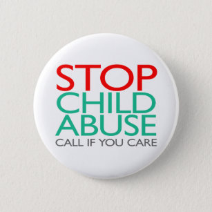 Stop or Prevent Child Abuse 2 Inch Round Button