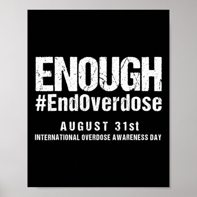 Stop Overdose International Overdose Awareness Day Poster (Front)