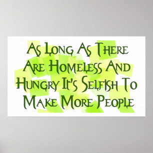 Stop Overpopulating Poster