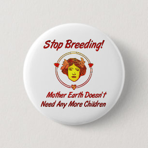 Stop Overpopulation 2 Inch Round Button