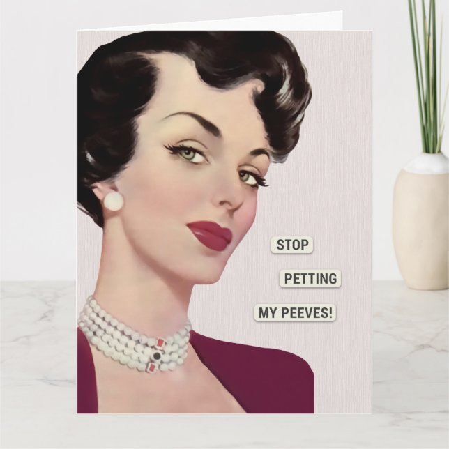 Stop Petting My Peeves Card (Front)