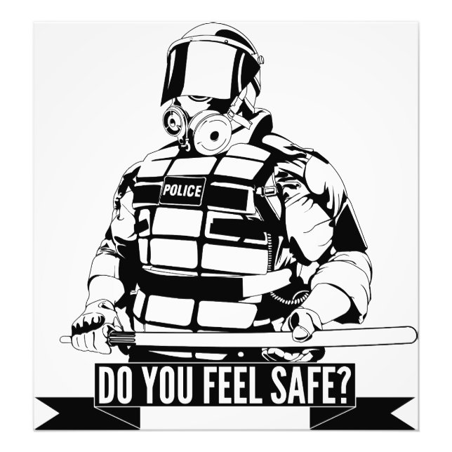 Stop Police Brutality Art for Occupy Movements Photo Print (Front)