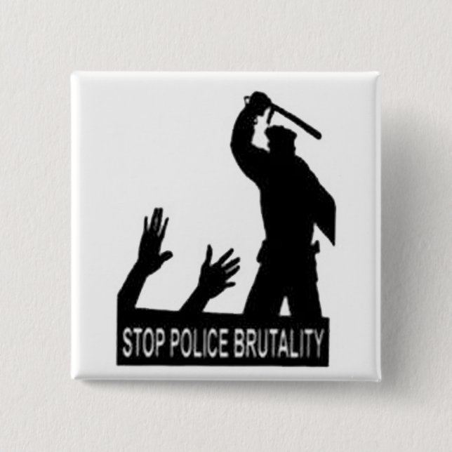 stop police brutality button (Front)