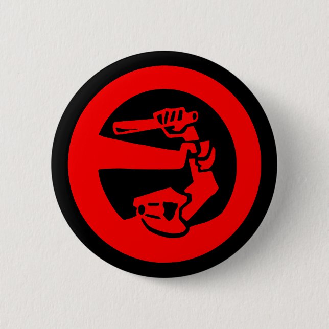Stop Police Violence 2 Inch Round Button (Front)