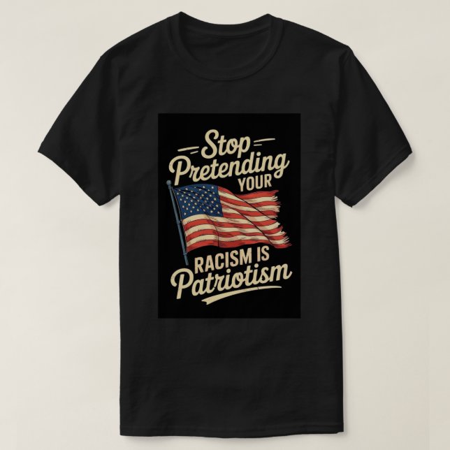 stop pretending T-Shirt (Design Front)