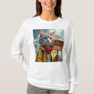 Stop Project 2025 Cats  T-Shirt