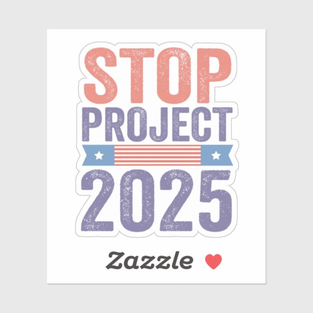 Stop Project 2025 Trump American Patroitic  (Sheet)