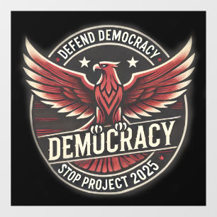 Stop Project 2025 Window Cling