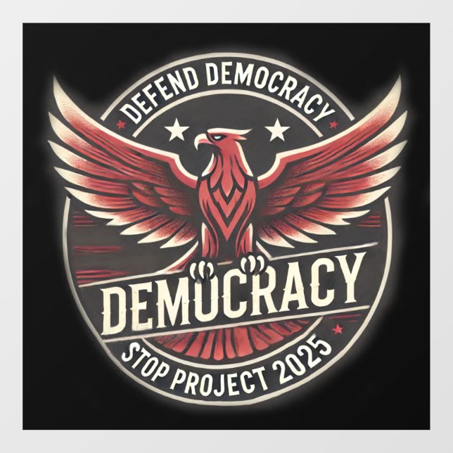 Stop Project 2025 Window Cling (Sheet)