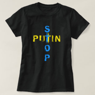 Stop putin - No War - Peace - Freedom For Ukraine  T-Shirt