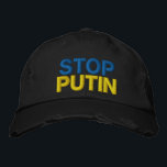 Stop Putin Stop War In Ukraine - Ukrainian Flag Embroidered Hat<br><div class="desc">I Stand With Ukraine - Freedom - Peace - Support Ukraine - Solidarity - Flag of Ukraine - Strong Together - Freedom Victory - Stop Putin - Stop War ! Let's make the world a better place - everybody together ! A better world begins - depends - needs YOU too...</div>