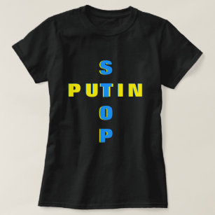 Stop Putin Stop War T-shirt Ukrainian Flag Ukraine