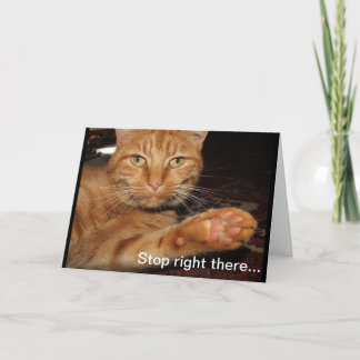 Stop right there card