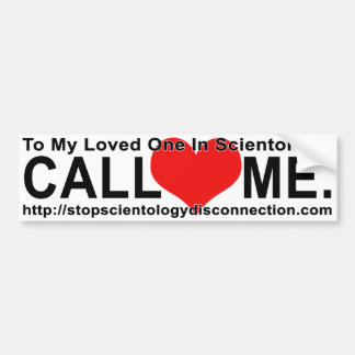 Stop Scientology Disconnection Bumpersticker Bumper Sticker
