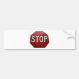 Stop Sign Bumper Sticker