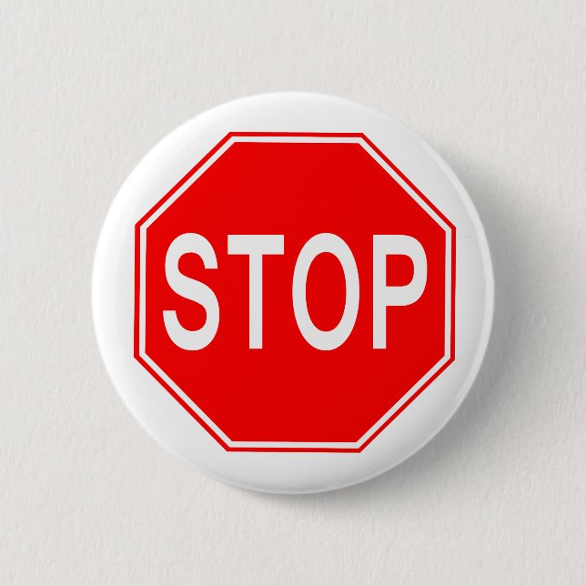 STOP Sign - Button (Front)